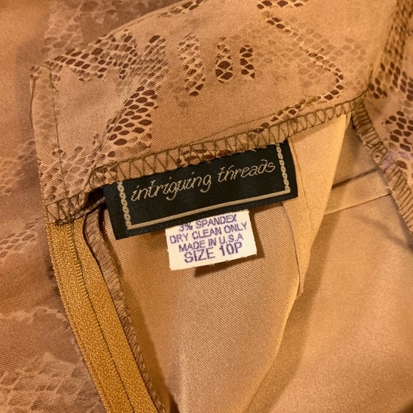 NWT Vintage Intriguing Threads Brown Skirt - Picture 5 of 5